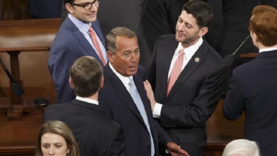 Paul Ryan with his buddy John Boehner via Yahoo News