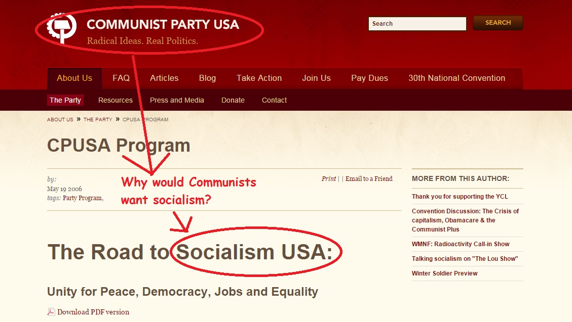 Communist Party wants Socialism
