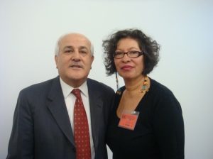 Palestinian Ambassador to UN Riyad Mansour and Judith Le Blanc, 2010