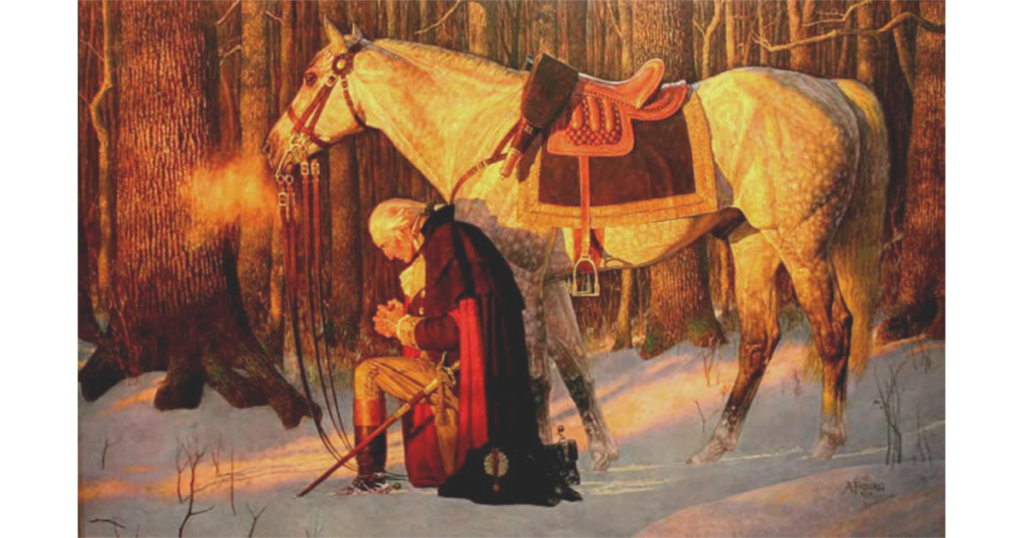 This image has an empty alt attribute; its file name is George-Washington-Praying-1024x538.png